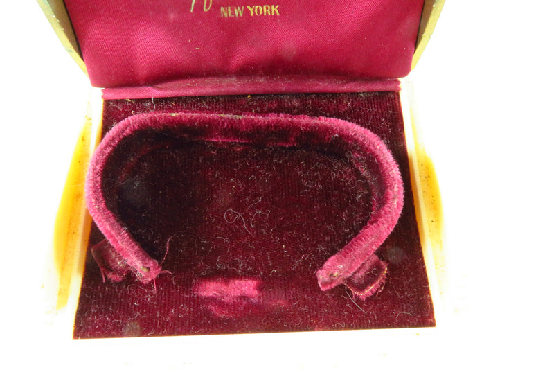 Bulova Fifth Avenue New York Celluloid Art Deco Women's Watch Box Display Case
