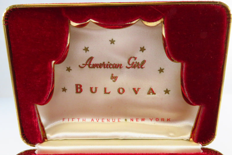 American Girl by Bulova Fifth Avenue New York Velvet Women's Watch Box Display Case