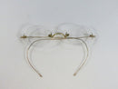Antique Eyeglass Shipping Box with American Optical Rimless Eyeglasses Early 1900s Optical Set