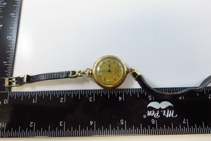 1921 Elgin 3/0 Wrist Watch Model 3 Grade 463 7J B&B Case for For Repair
