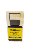 Vintage Pelikan Drawing Ink 1 FL Oz 17 Black 518 Germany For Display — front view