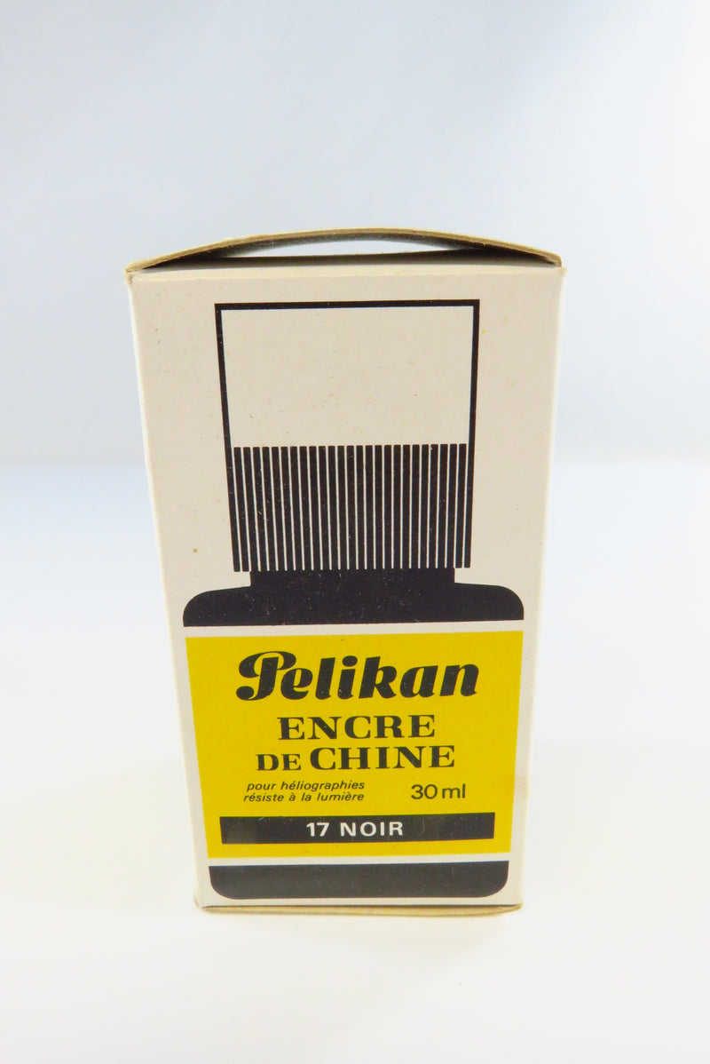 Vintage Pelikan Drawing Ink 1 FL Oz 17 Black 518 Germany For Display