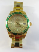 Invicta Reserve 6887 Automatic Gold Tone Stainless Steel Dive Watch Swiss Made 500M Skeleton Back