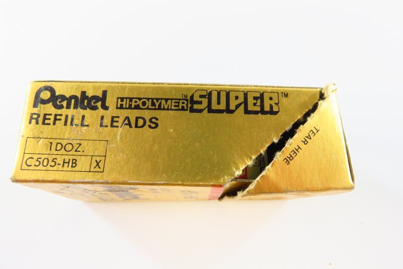 8 Tubes Pentel Hi-Polymer Super Refill Leads Ultra Fine 0.5mm HB (0.020")