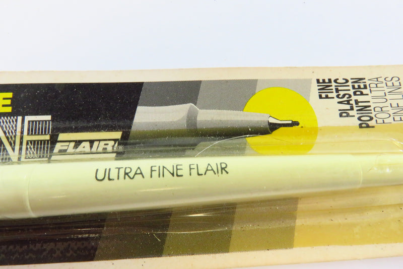 Vintage NOS Paper Mate Ultra Fine Flair Fine Plastic Point Pen For Display