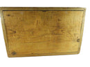 Antique Wood Keepsake Document Box With Skeleton Key Lock Storage Chest 19th Century