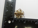 Antique Victorian 10K Gold Seed Pearl Starburst Flower Brooch c1900 Handmade Repair