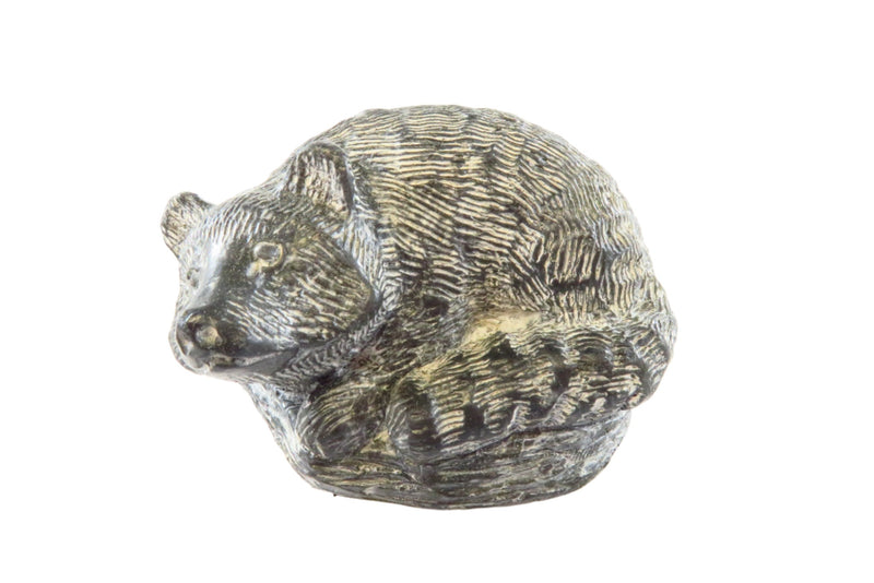 Vintage Wolf Original Racoon Handmade Soapstone Racoon Figurine