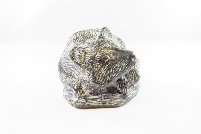 Vintage Wolf Original Racoon Handmade Soapstone Racoon Figurine