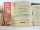 1943 Good Things to Eat Baking Soda Recipe Pamphlet Church Dwight Arm Hammer
