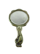 Art Nouveau Repousse Vanity Mirror Hope Silver X600 For Restoration or Repurpose — Silver — front view