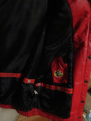 Budweiser Dale Earnhardt Jr Chase Authentics Red Leather NASCAR Racing Jacket XL Snap Front