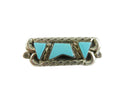 Vintage Navajo Sterling Silver Turquoise Brooch Handmade Southwestern Jewelry