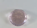 Faceted Pink Glass Crystal Decorative Display Ornament Round Cut Large Paperweight