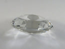 Clear Faceted Crystal Glass Decorative Display Stone Large Round Brilliant Cut 48.8mm Optical Style