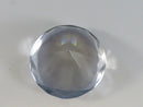 Blue Faceted Crystal Glass Decorative Display Stone Large Round Cut 47.8mm Optical Style Ornament