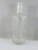 Antique Ed Pinaud Paris Registered Barber Bottle Clear Glass Hair Tonic Aftershave