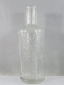 Antique Ed Pinaud Paris Registered Barber Bottle Clear Glass Hair Tonic Aftershave