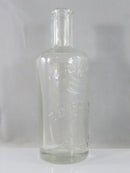 Antique Ed Pinaud Paris Registered Barber Bottle Clear Glass Hair Tonic Aftershave