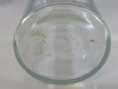 T.W.C. Co Barber Shop Glass Jar With Lid Antique Frosted Rim Apothecary Style Container