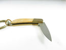 Rare Unicorn National Blade Fox Tail Keychain Pocket Knife NJ Scrimshaw Ship Handle Slipjoint