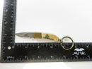 Rare Unicorn National Blade Fox Tail Keychain Pocket Knife NJ Scrimshaw Ship Handle Slipjoint