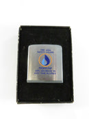 Zippo Measuring Tape 1981 AGA Safety Award National Fuel Brushed Stainless Steel Case Corporate Issue