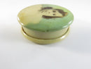 Vintage Celluloid Sewing Measuring Tape with Girl Portrait Antique Retractable Cloth Tape Measure