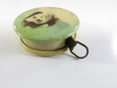 Vintage Celluloid Sewing Measuring Tape with Girl Portrait Antique Retractable Cloth Tape Measure