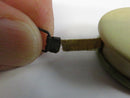 Vintage Celluloid Sewing Measuring Tape with Girl Portrait Antique Retractable Cloth Tape Measure