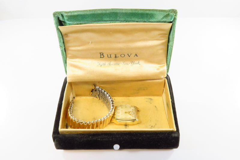 c1950's Bulova Fifth Avenue New York Men's Watch 10AE 15 Jewels Adjusted