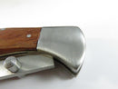 Gerber Winchester Lockback Wood Handle Folding Knife with Sheath 7-1/2" Preowned