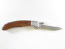 Gerber Winchester Lockback Wood Handle Folding Knife with Sheath 7-1/2" Preowned