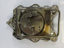 Gorham Sterling Silver Repoussé Desk Alarm Clock Cyma AMIC Swiss Mechanical Vintage