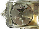 Gorham Sterling Silver Repoussé Desk Alarm Clock Cyma AMIC Swiss Mechanical Vintage