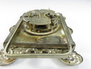 Gorham Sterling Silver Repoussé Desk Alarm Clock Cyma AMIC Swiss Mechanical Vintage