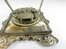 Gorham Sterling Silver Repoussé Desk Alarm Clock Cyma AMIC Swiss Mechanical Vintage