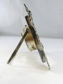 Gorham Sterling Silver Repoussé Desk Alarm Clock Cyma AMIC Swiss Mechanical Vintage