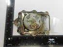 Gorham Sterling Silver Repoussé Desk Alarm Clock Cyma AMIC Swiss Mechanical Vintage