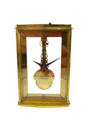 Vintage Hamilton Skelegton Desk Clock 7 Jewel 8 Day W. Germany 4"