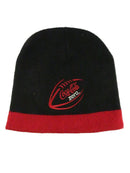 Black beanie with red Coca-Cola logo on a white background