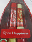 Coca-Cola Lip Smacker Open Happiness Bottle Shaped 4 Pack Lip Balm Gift Set 2015