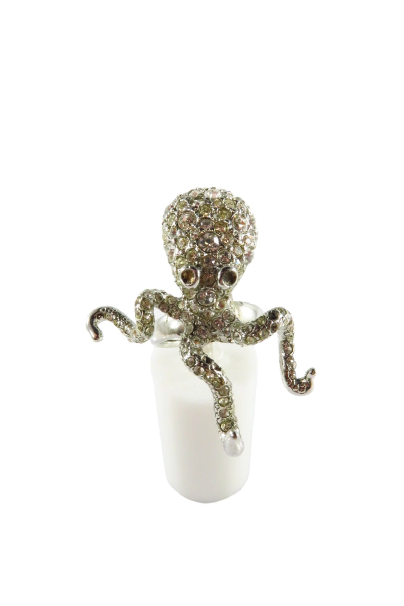 Chico's Octopus Ring Size 6 For Repair Repurpose Missing Stones — front view