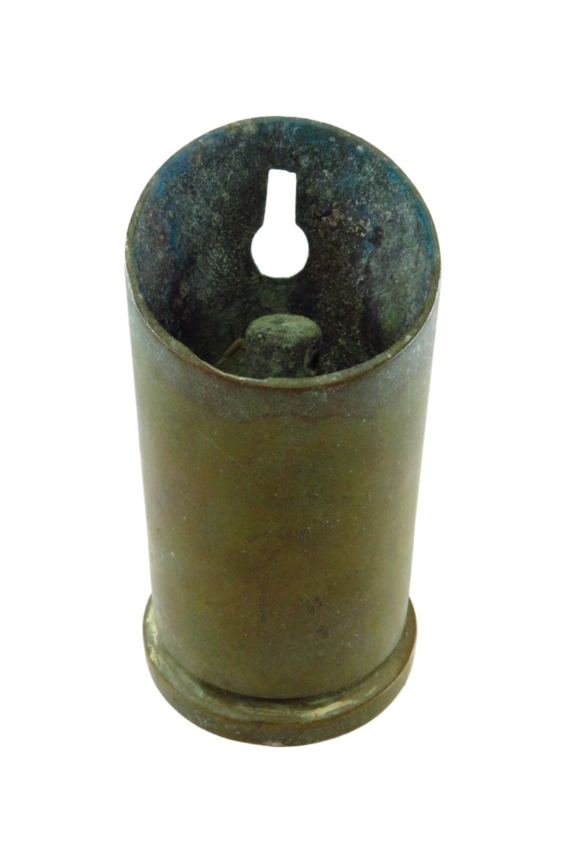 40mm Artillery Shell Trench Art Style Wall Mounted Ashtray with Patina — front view