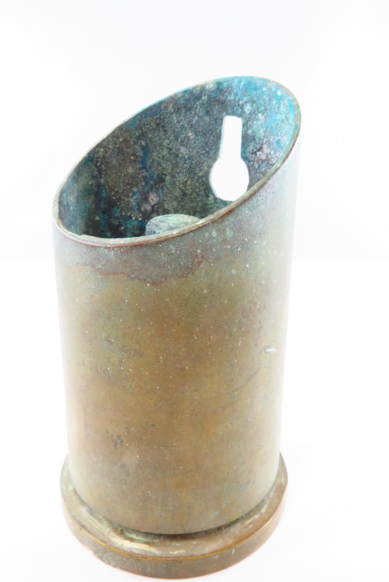 40mm Artillery Shell Trench Art Style Wall Mounted Ashtray with Patina
