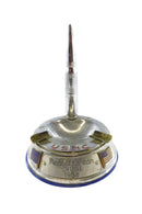 USMC 1958 Mediterranean Cruise Chrome Ashtray with Bullet Lighter