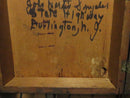 Antique Wood Keepsake Document Box With Skeleton Key Lock Storage Chest 19th Century