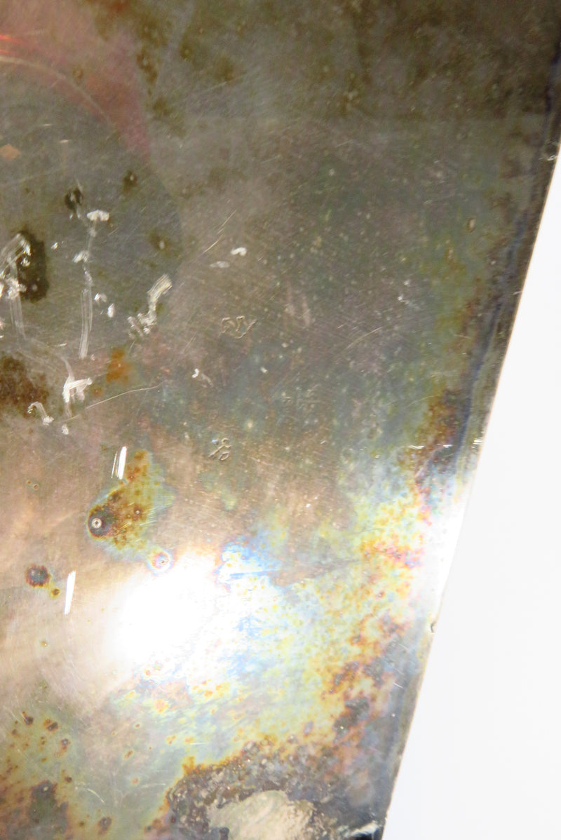 Antique Silver Plate Metal Box 6 3/8" W x 5" D x 1 3/8" High For Repair