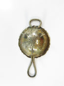 Cheltenham & Co England Silver Plate Tea Strainer Double Handle Pierced Bowl 0359 Vintage Kitchen Tool