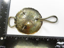 Cheltenham & Co England Silver Plate Tea Strainer Double Handle Pierced Bowl 0359 Vintage Kitchen Tool